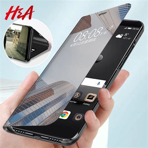 Handa Luxury Smart Mirror Flip Phone Case For Samsung Galaxy S10e S10 S9