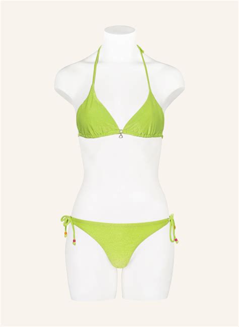 BANANA MOON Triangle Bikini Bottoms SEAGLITTER LINA In Light Green