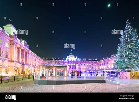 Somerset House at Christmas Stock Photo - Alamy