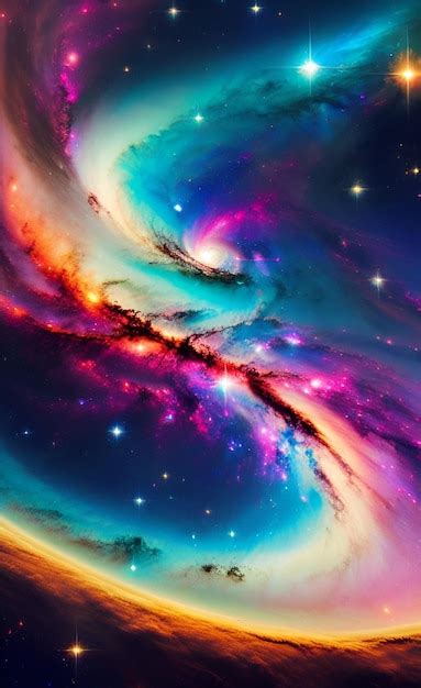 Premium AI Image | The galaxy wallpaper iphone is the best high ...