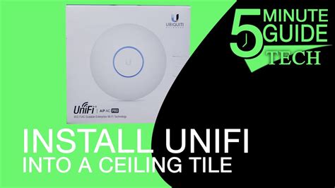 How To Install An UniFi Access Point In Ceiling Tile YouTube