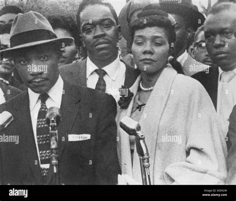 Martin Luther King, Jr. with Wife, Coretta, During Bus Boycott Stock ...