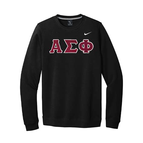 Alpha Sigma Phi Nike Greek Letter Crewneck Sweatshirt