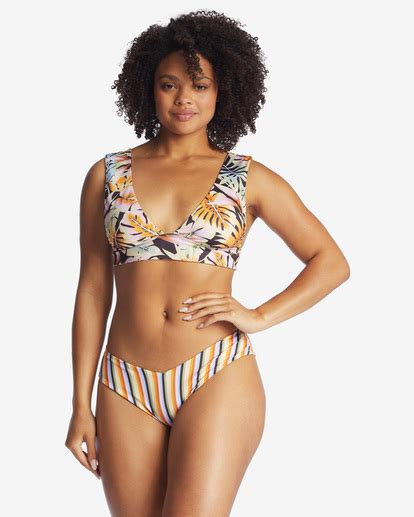 Postcards From Paradise Plunge Reversible Bikini Top Billabong