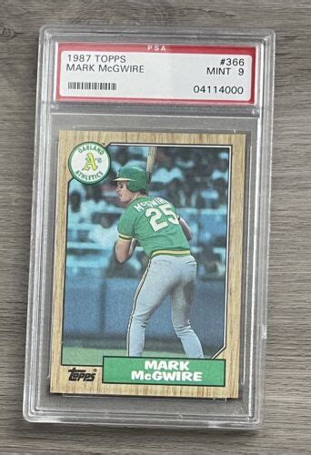 Topps Mark Mcgwire Psa Mint Ebay