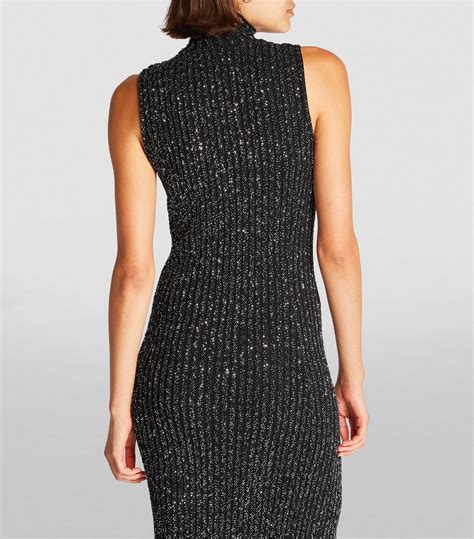 Womens Missoni Black Sequinned Midi Dress Harrods UK