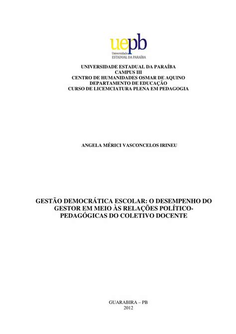 PDF Capa Do Tcc Dspace Bc Uepb Edu Brdspace Bc Uepb Edu Br Jspui