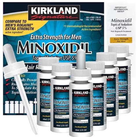 Kirkland Minoxidil Extra Strength Mens Hair Regrowth 5 Solution