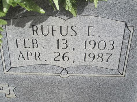 Rufus Edmon Hall 1903 1987 Memorial Find A Grave