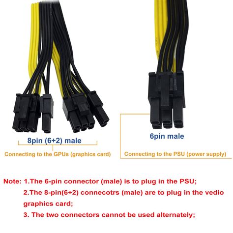 Comeap 2 Pack 6 Pin To 8 Pin Pcie Adapter For Coolermaster And Thermaltake Psus