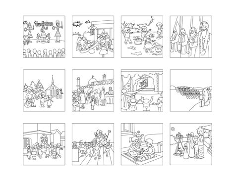 festivals  drawing clip art set  vector art  vecteezy