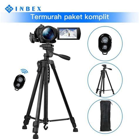 Jual INBEX TF 3366 Tripod Kamera Bluetooth Remote Bag 133CM Rotation