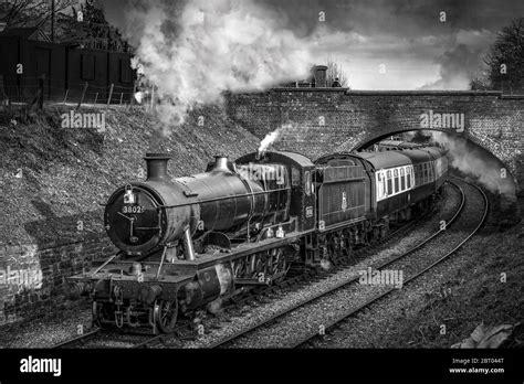 Steam train and engine at Llangollen station. Some airbrushing on this ...