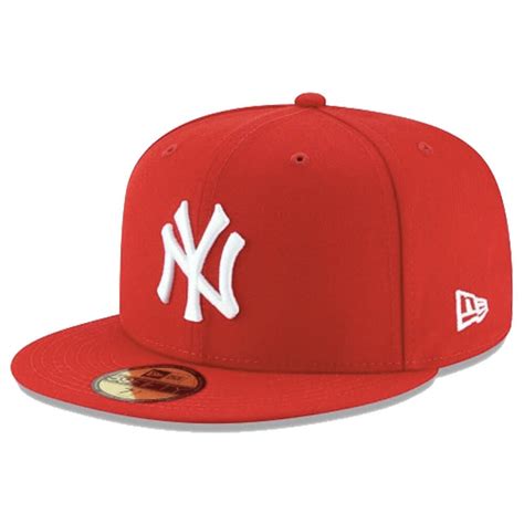 Boné Aba Reta Vermelho - Boné New Era Aba Reta 5950 NY Yankees Colors Vermelho
