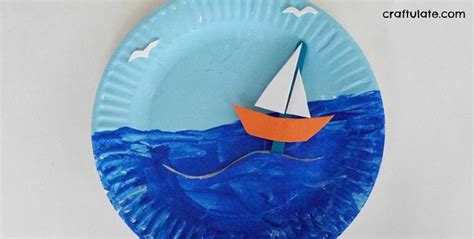 Paper Plate Boat Scene - Craftulate