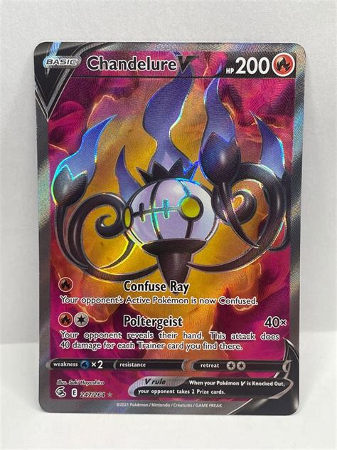 Pokemon TCG Fusion Strike Chandelure V 247 264 Ultra Rare EBay