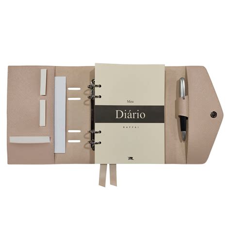 Agenda Meu Diário r Personalizada Raffai Nude Elo