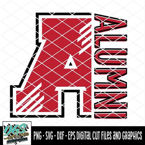 A Is For Alumni SVG Dxf Eps And Dxf Digital Design Etsy