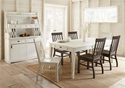 CAYLA ANTIQUE WHITE DINING TABLE Ivan Smith Furniture