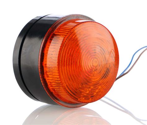 RS PRO RS PRO Amber Flashing Beacon 115 230 V Ac Stud Mount