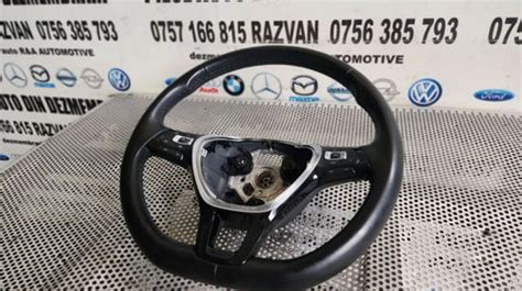 Volan Tesit Din Piele Cu Comenzi Vw T Roc Tiguan Touran Golf Polo Cod