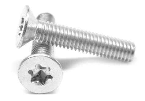 6 32 X 316 Ft Coarse Thread Machine Screw 6 Lobe Flat Head Undercut Stainless Steel 18 8