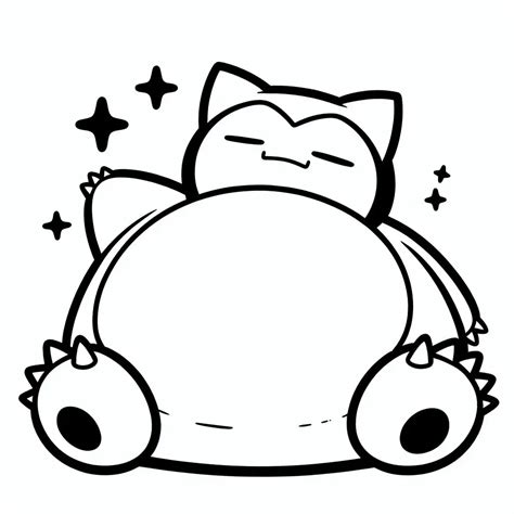 Dibujos De Snorlax Para Colorear Vsun