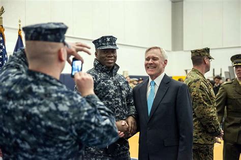 Secretary Of The Navy Ray Mabus Poses For Photos After NARA DVIDS