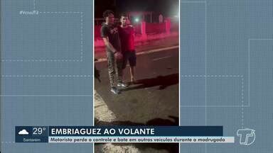 Jornal Tapaj S Edi O Motorista Perde O Controle E Bate Em Outros