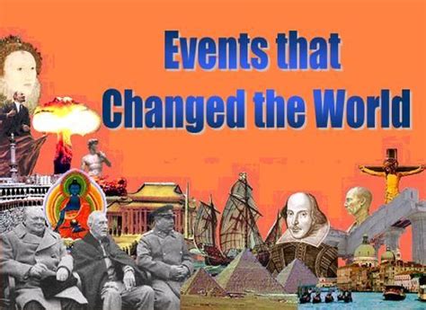 Historical Events That Changed The World