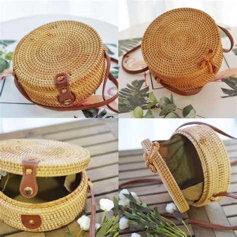 Round Mulit Style Straw Handbags Monalisa Store