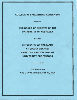 Fillable Online Collective Bargaining Agreement Between The Board