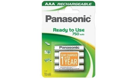 Panasonic Evolta Rechargeable Battery Aaa 750mah P 03e 4b