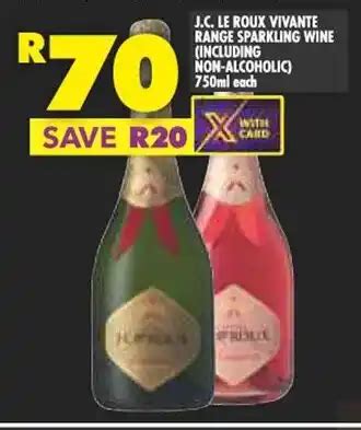 J C Le Roux Vivante Range Sparkling Wine Including Non Alcoholic