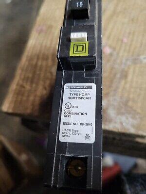 4 HOM115PCAFI Homeline 15Amp 1 Pole 120V Square D Arc Fault Combination ...