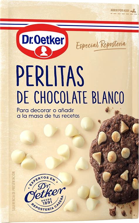 DR OETKER Perlitas De Chocolate Blanco Gotas De Chocolate Blanco