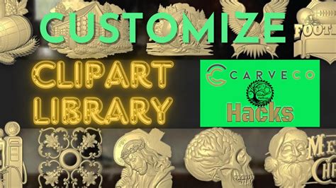 Carveco Hacks Unlock Personalize Your Relief Clipart Library YouTube