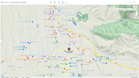 Bozeman Montana Map - United States