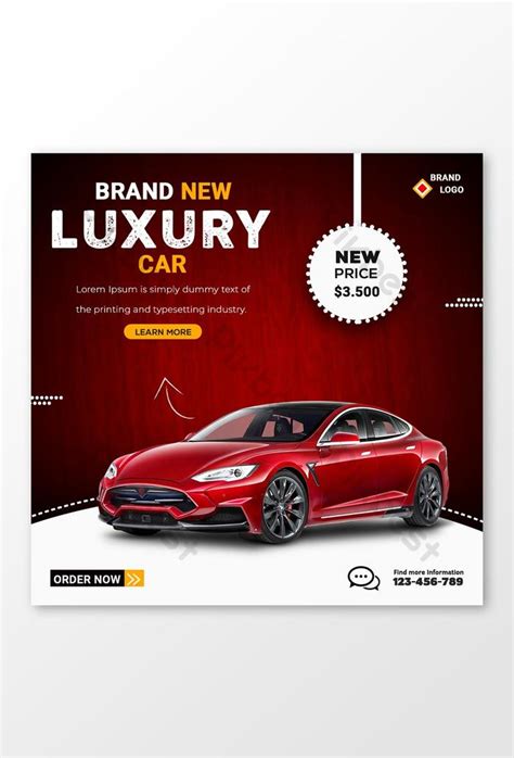 Car Social Media Post Creative Design Red Template Psd Psd Free