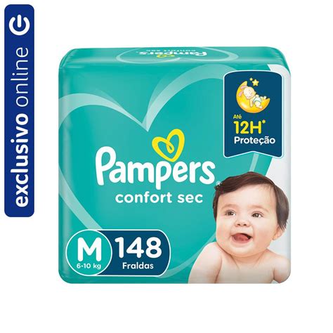 Fralda Pampers Confort Sec Jumbo M Unidades Panvel Farm Cias