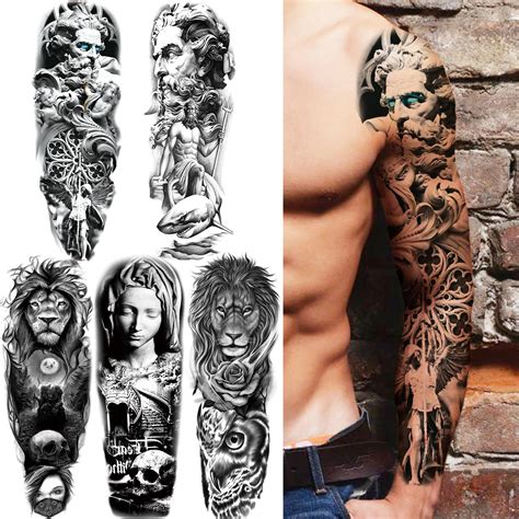 Greek god sleeve tattoo ideas for men photos