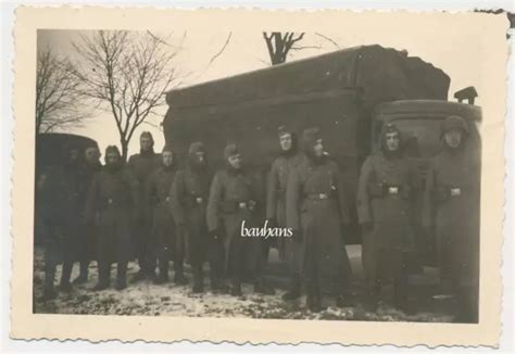 Foto Wehrmacht Soldaten Vor Lkw Wk M Eur Picclick De