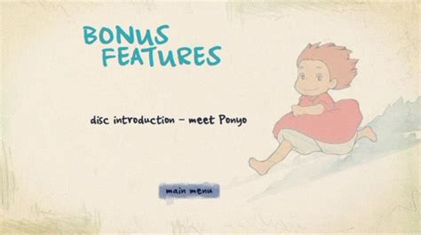 Ponyo 2008 Dvd Menus