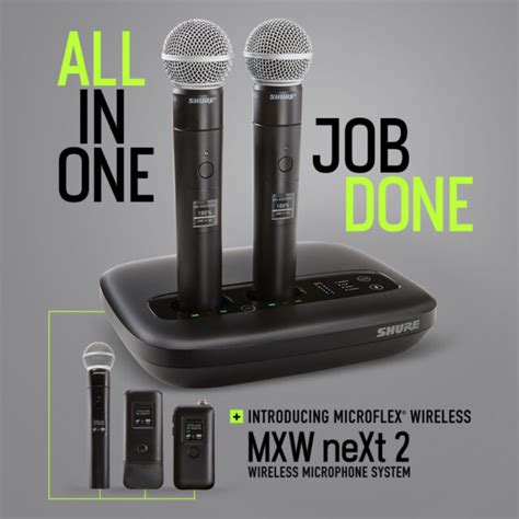 Shure Mxw Next Wireless Microphone System Electronics Engineering