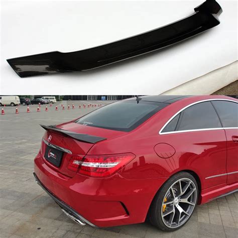 W207 Renntech Style Carbon Fiber Car Rear Trunk Spoiler Wing Body Kit