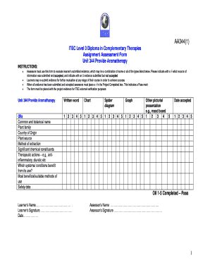 Fillable Online Itecworld Co Assignment Assessment Form ITEC