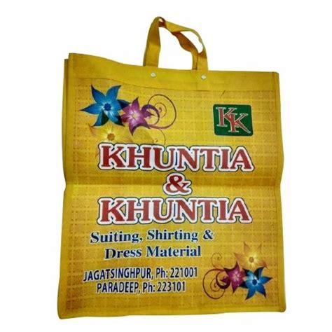 Loop Handle Printed Jute Shopping Bag At Rs 40 Piece In Kolkata Id