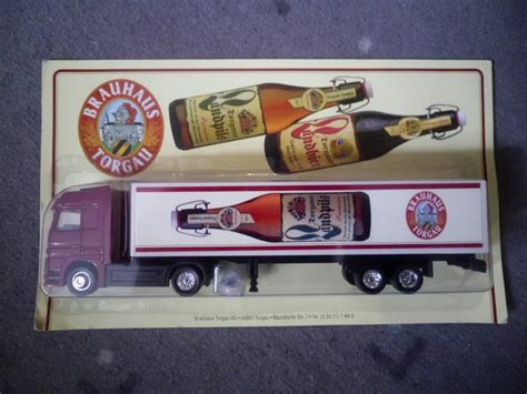 Modell Modellauto Lkw Bier Laster Benz Actros Brauhaus Torgau Werbung