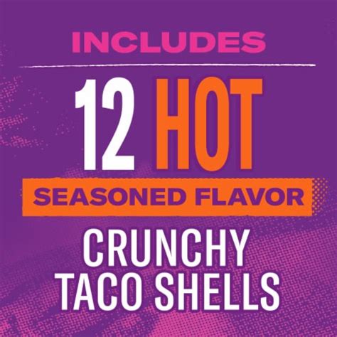 Taco Bell Hot Crunchy Seasoned Flavor Taco Shells 12 Ct Fred Meyer