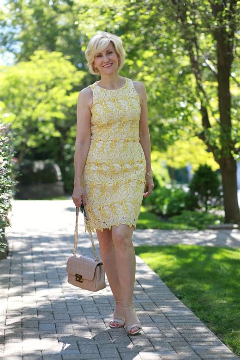 The Yellow Lace Dress Im Lovin This Summer Fabulous After 40